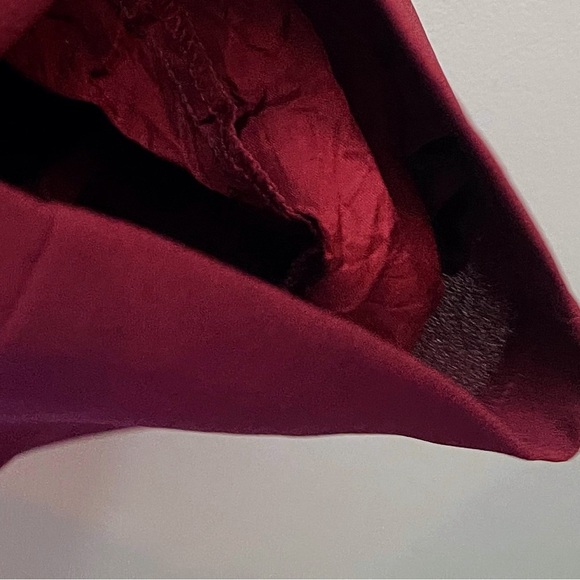 Y2K Rampage Burgundy Sheath Mini Dress Twee Preppy Fall Academia Office Workwear - Picture 4 of 5